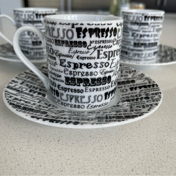 Espresso Cup & Saucer Set of 3 - Picture 3 of 5